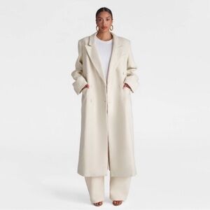 KBB by Kahlana Cream Trench Coat